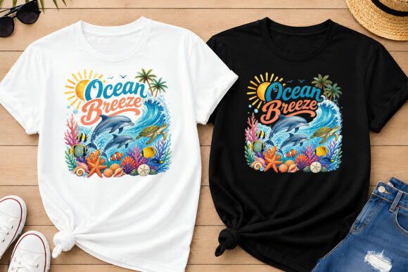 Download Ocean Breeze Watercolor Sublimation PNG - Premium Resources