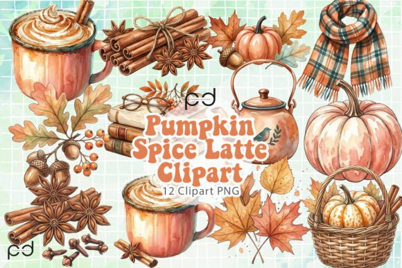 Download Pumpkin Spice Latte Clipart Graphics - Latte Collection