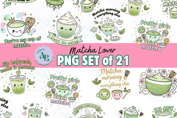 Download Matcha Latte Tea Lover PNG Collection - Latte Collection