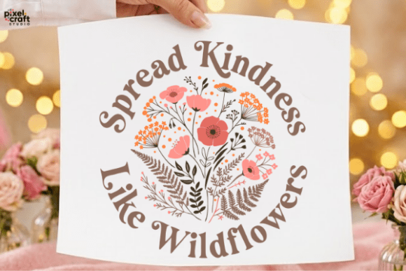 Download Retro Spread Kindness Like Wildflowers - Wildflower Collection
